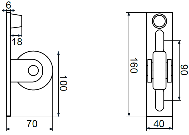 Galinio stulpo atraminis ratukas.