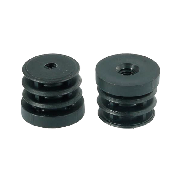 Įkalamas kamštelis apvalus su plastikiniu sriegiu.