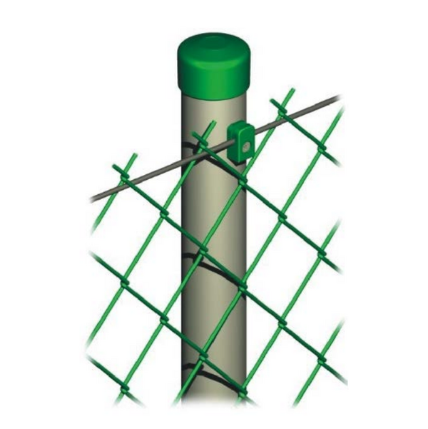 Plastikinis įtempimo vielos laikiklis.