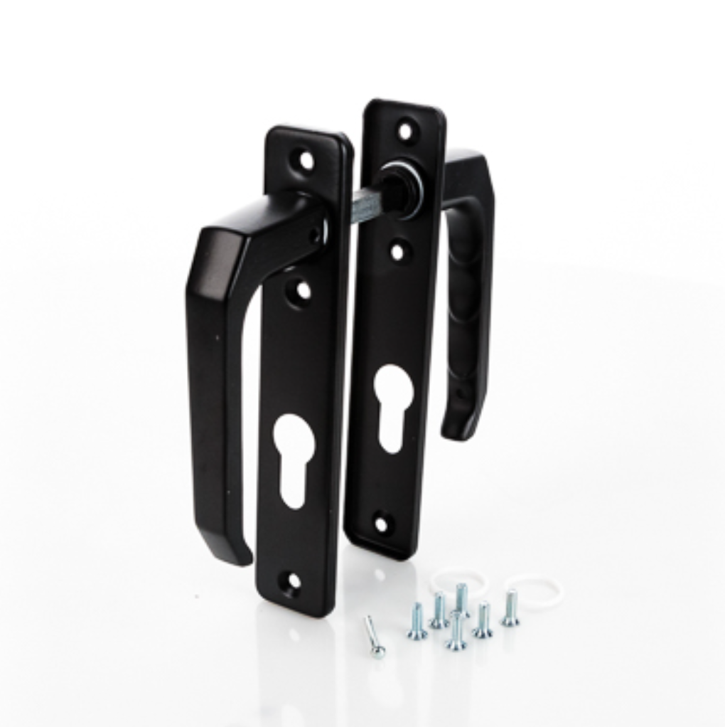 Rankena su didele prisukama plokštele.