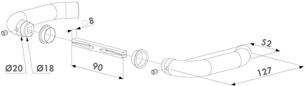 Locinox nerudijancio plieno rankenos i tipo.