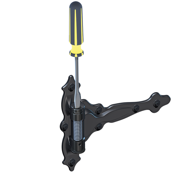 D&D Technologies dekoratyvūs vyriai su pritraukimu 2vnt (medis-medis) tvoros varteliams iki 25kg.