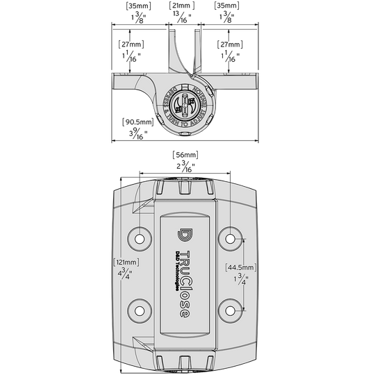 D&D Technologies vyriai su pritraukimu 2vnt (metalas-metalas) su 2 kojelėmis tvoros varteliams iki 70kg.