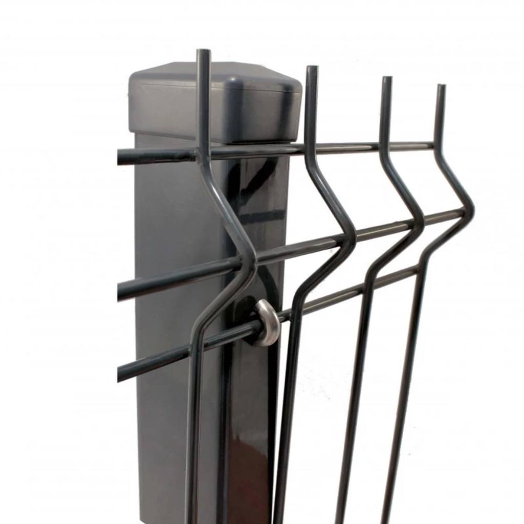 Lenktas varžtas tvoros segmento tvirtinimui – pritaikymo pavyzdys