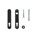 Locinox dangteliai įmontuojamoms spynoms vienpusei rankenai 3025-HYB-BLIND, juodi (RAL 9005)